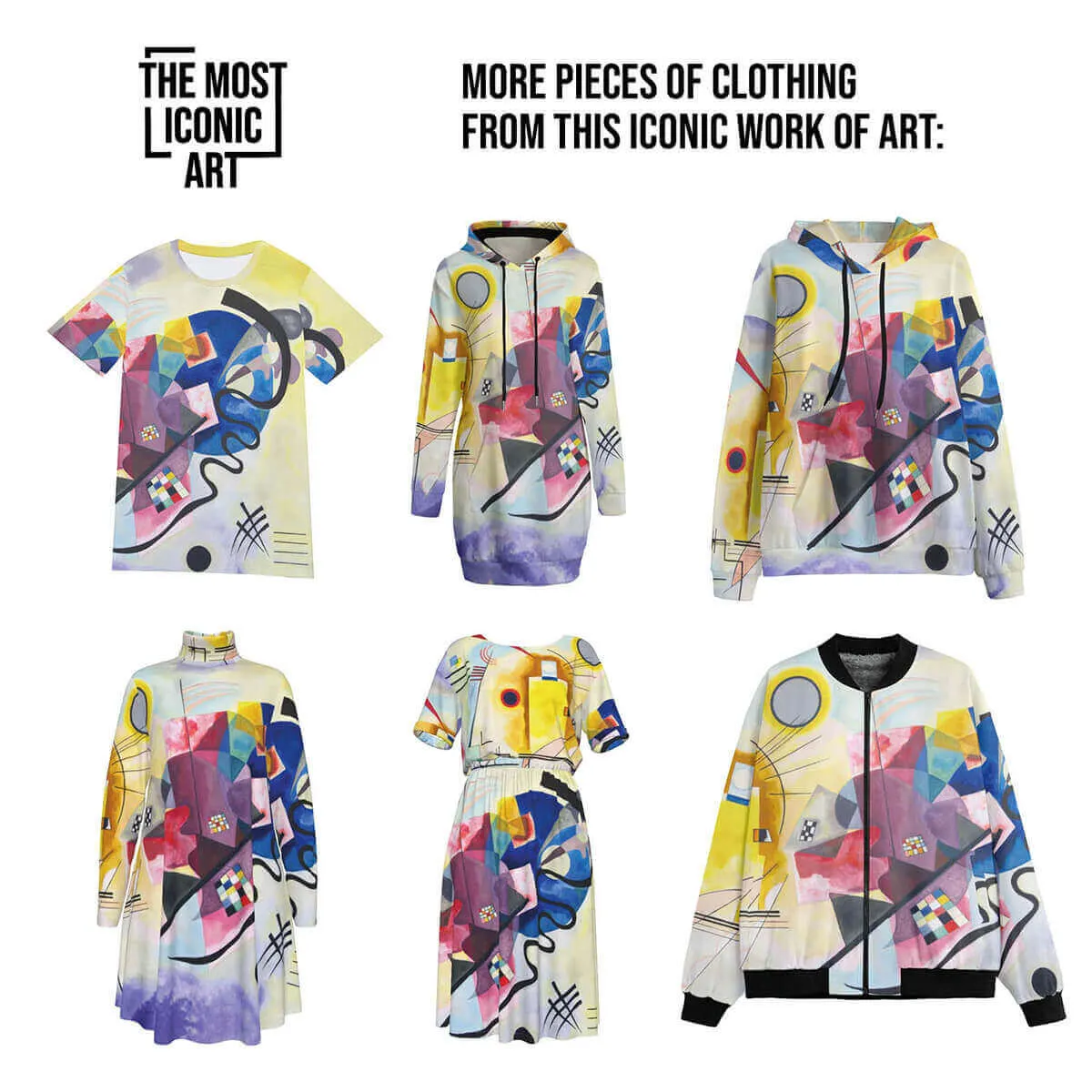 Wassily Kandinsky Yellow-Red-Blue Lapel Jacket