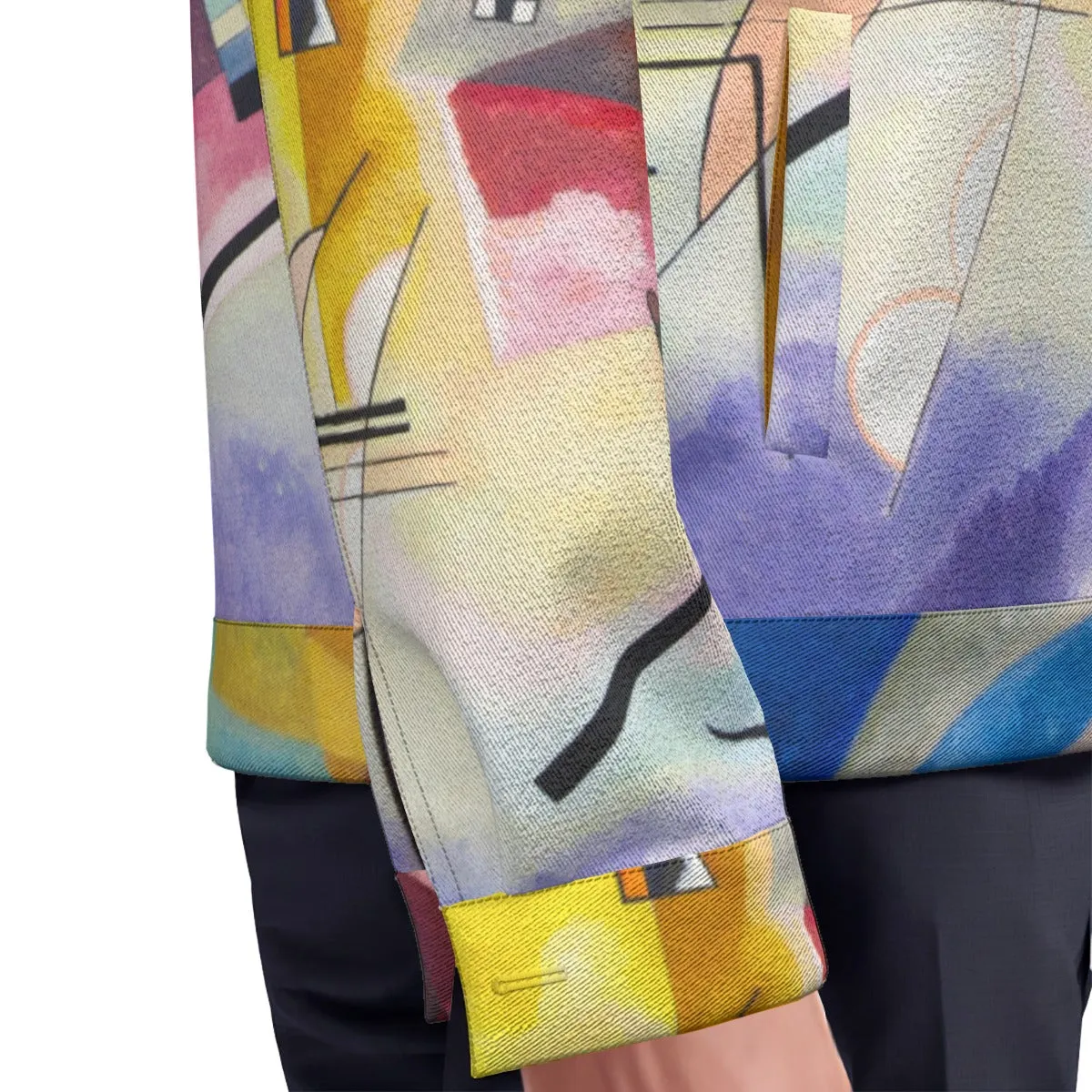 Wassily Kandinsky Yellow-Red-Blue Lapel Jacket