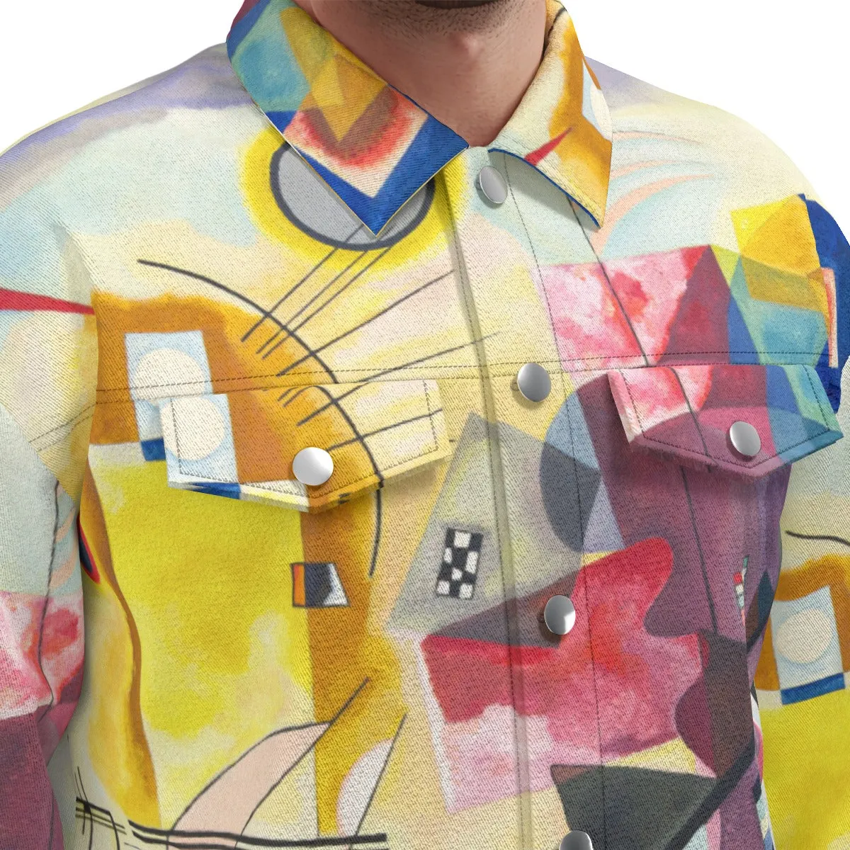 Wassily Kandinsky Yellow-Red-Blue Lapel Jacket