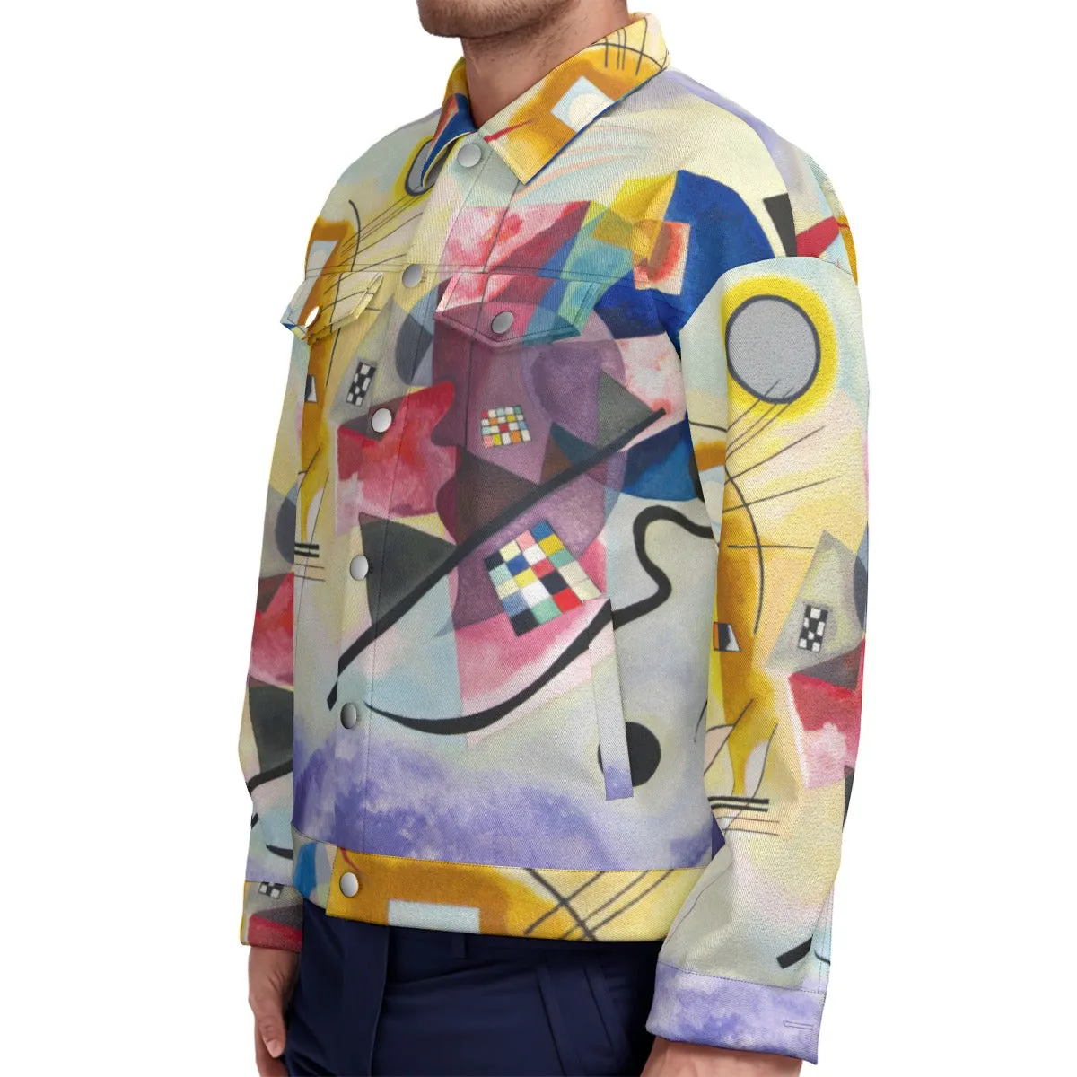 Wassily Kandinsky Yellow-Red-Blue Lapel Jacket