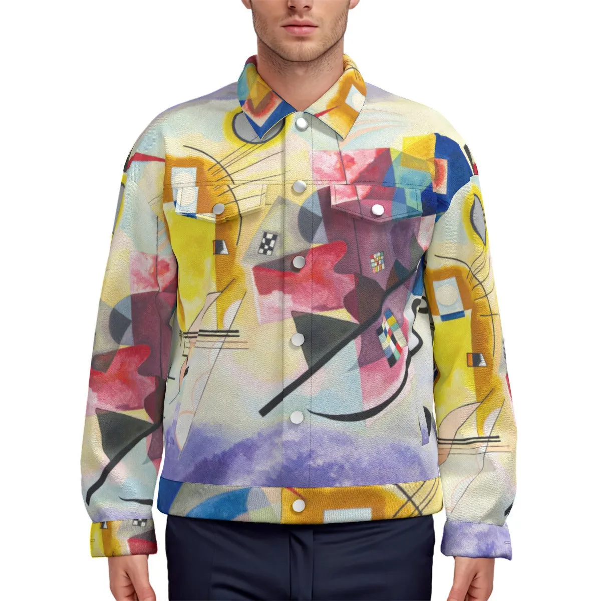 Wassily Kandinsky Yellow-Red-Blue Lapel Jacket