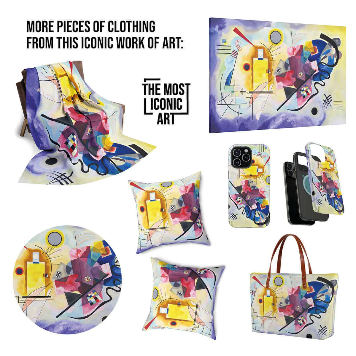 Wassily Kandinsky Yellow-Red-Blue Lapel Jacket