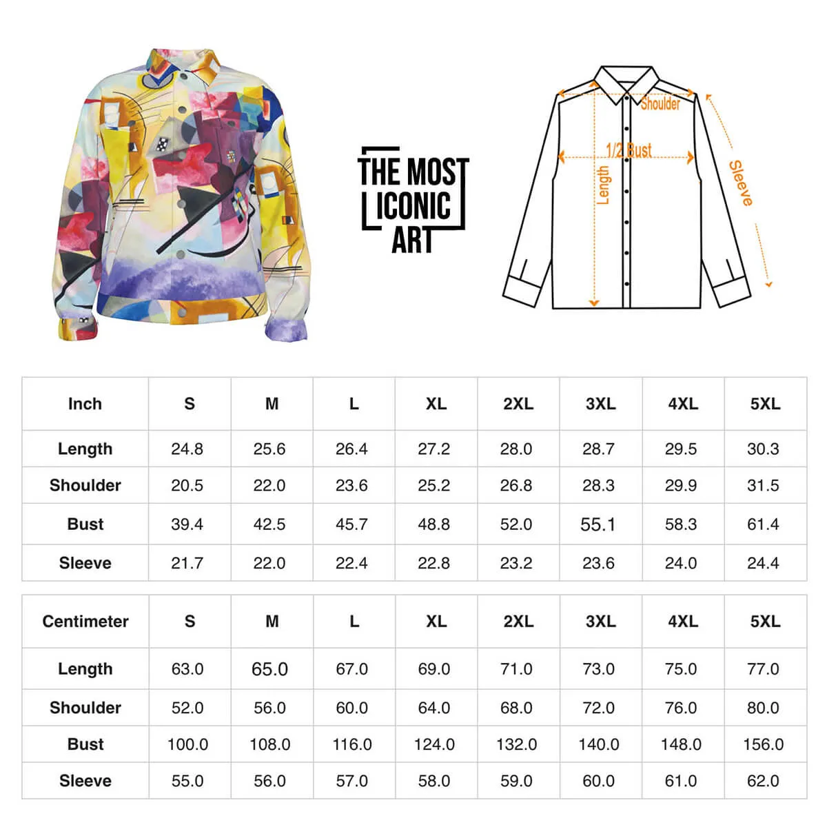 Wassily Kandinsky Yellow-Red-Blue Lapel Jacket