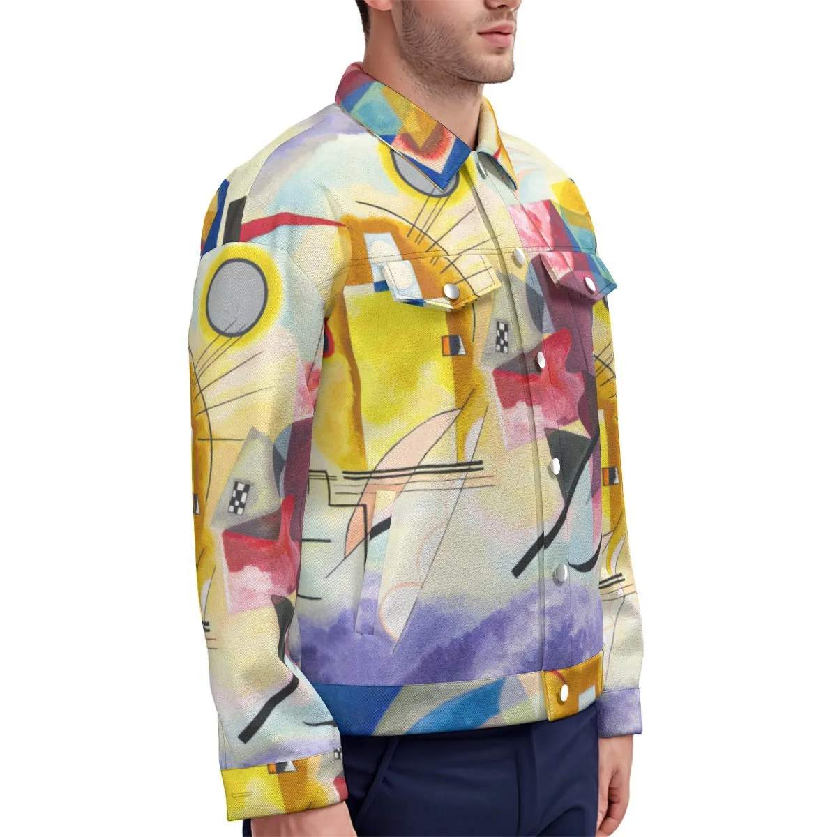 Wassily Kandinsky Yellow-Red-Blue Lapel Jacket