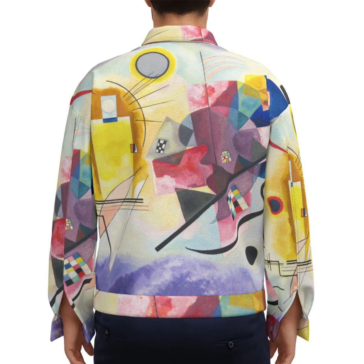 Wassily Kandinsky Yellow-Red-Blue Lapel Jacket
