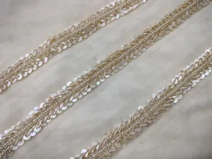 Water Gold Embellished Handwork Trim ( Wholesale)