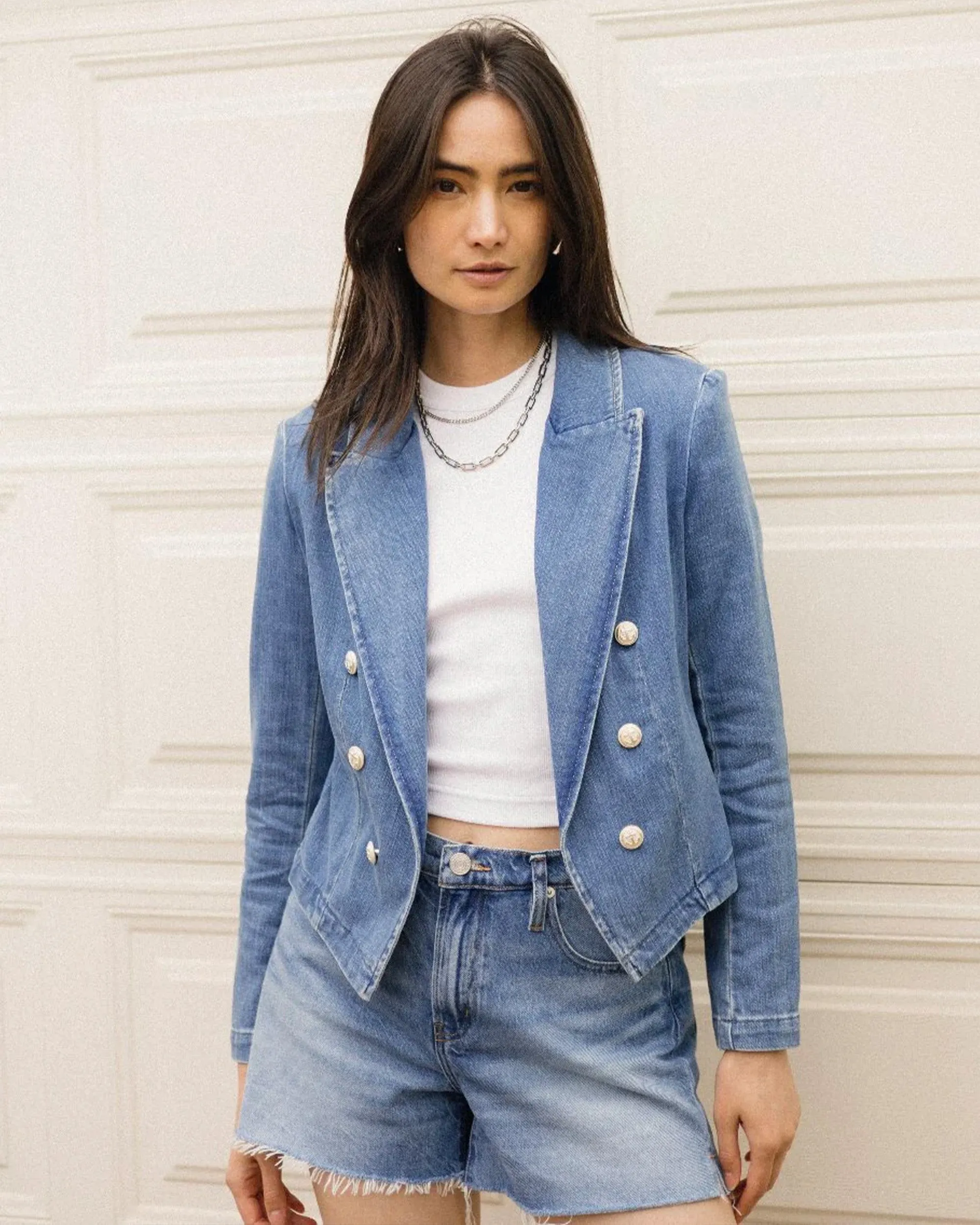 Wayne Crop Double Breasted Jacket