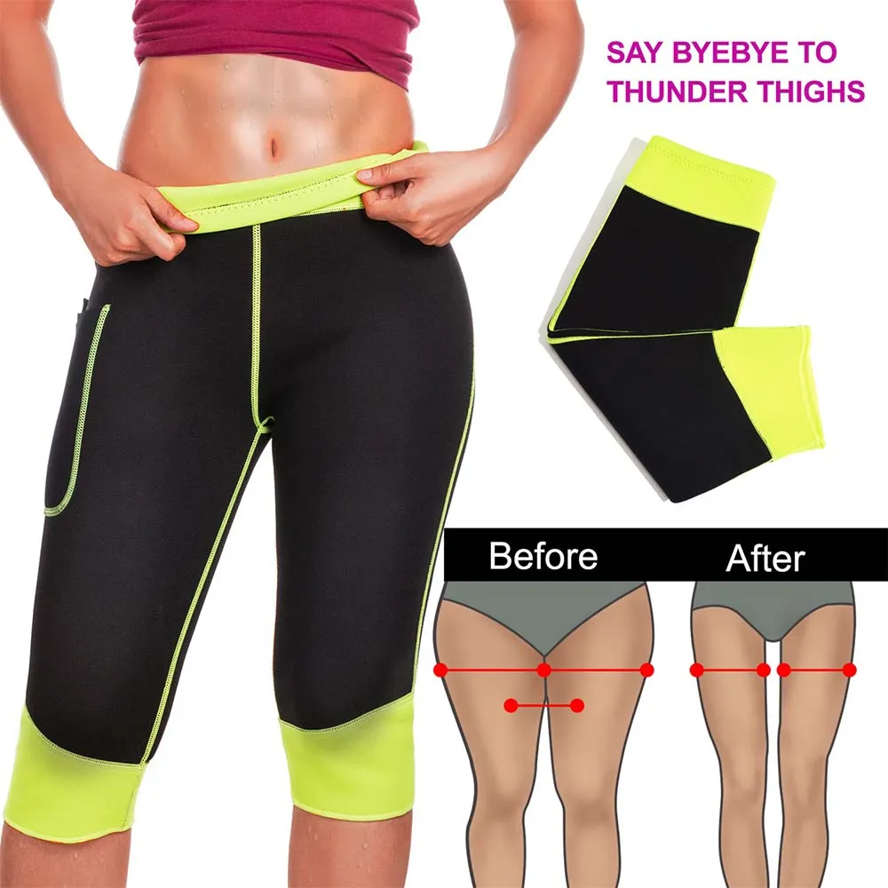 Weight Loss Hot Neoprene Sauna Sweat Pants with Side Pocket