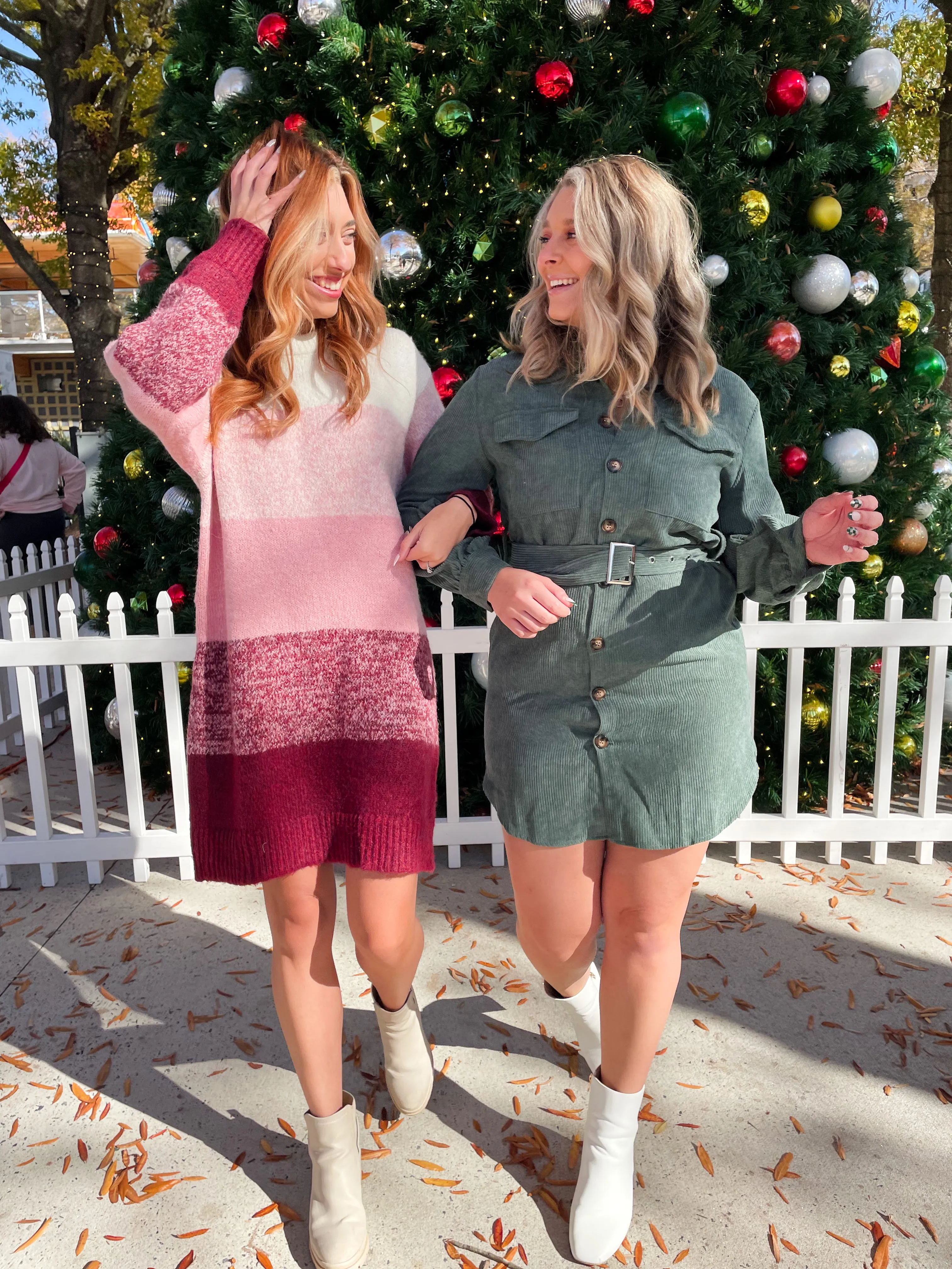 Whispering Pines Corduroy Dress