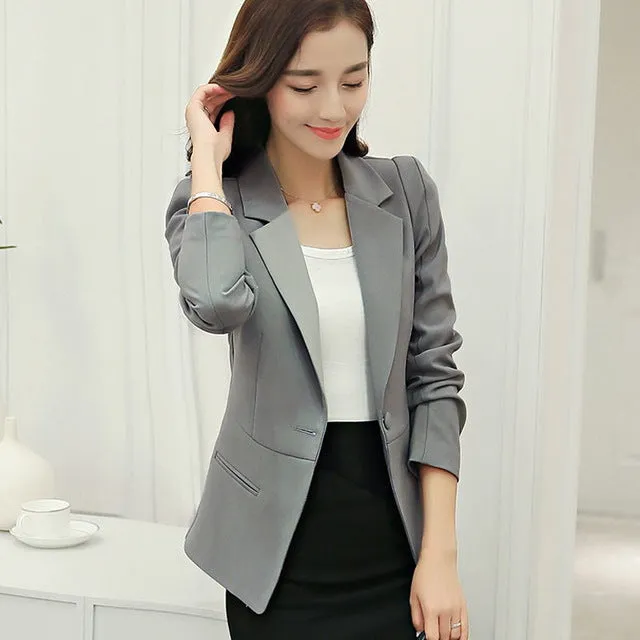White Black Pink Women Blazers