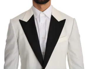 White Black Wool Jacket Blazer