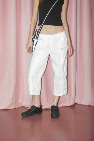 White Cargo Capris (S)