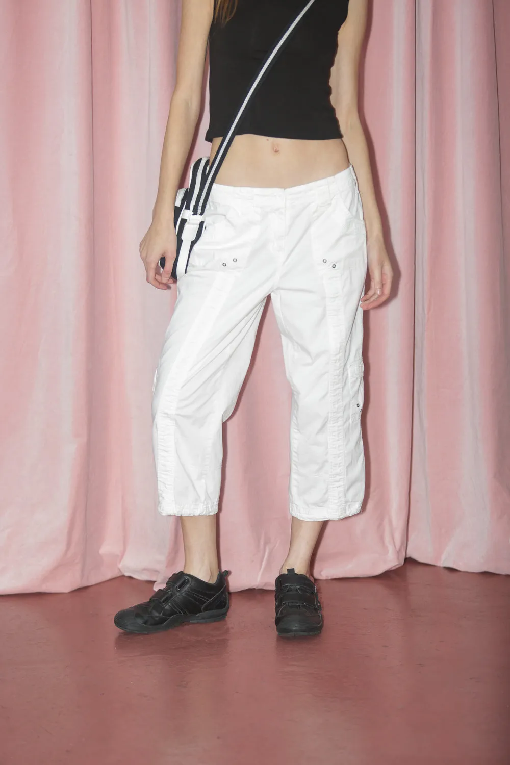 White Cargo Capris (S)