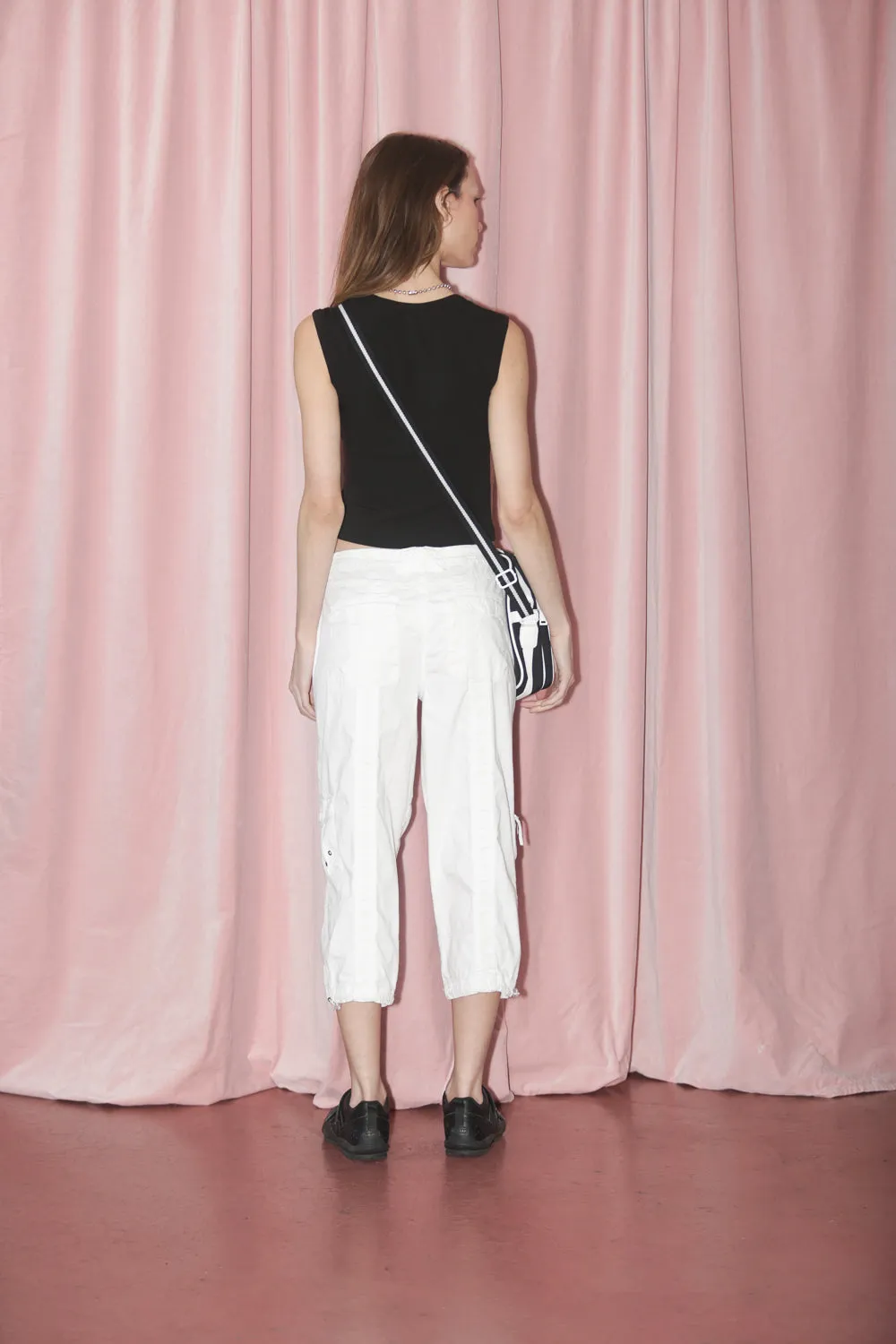 White Cargo Capris (S)