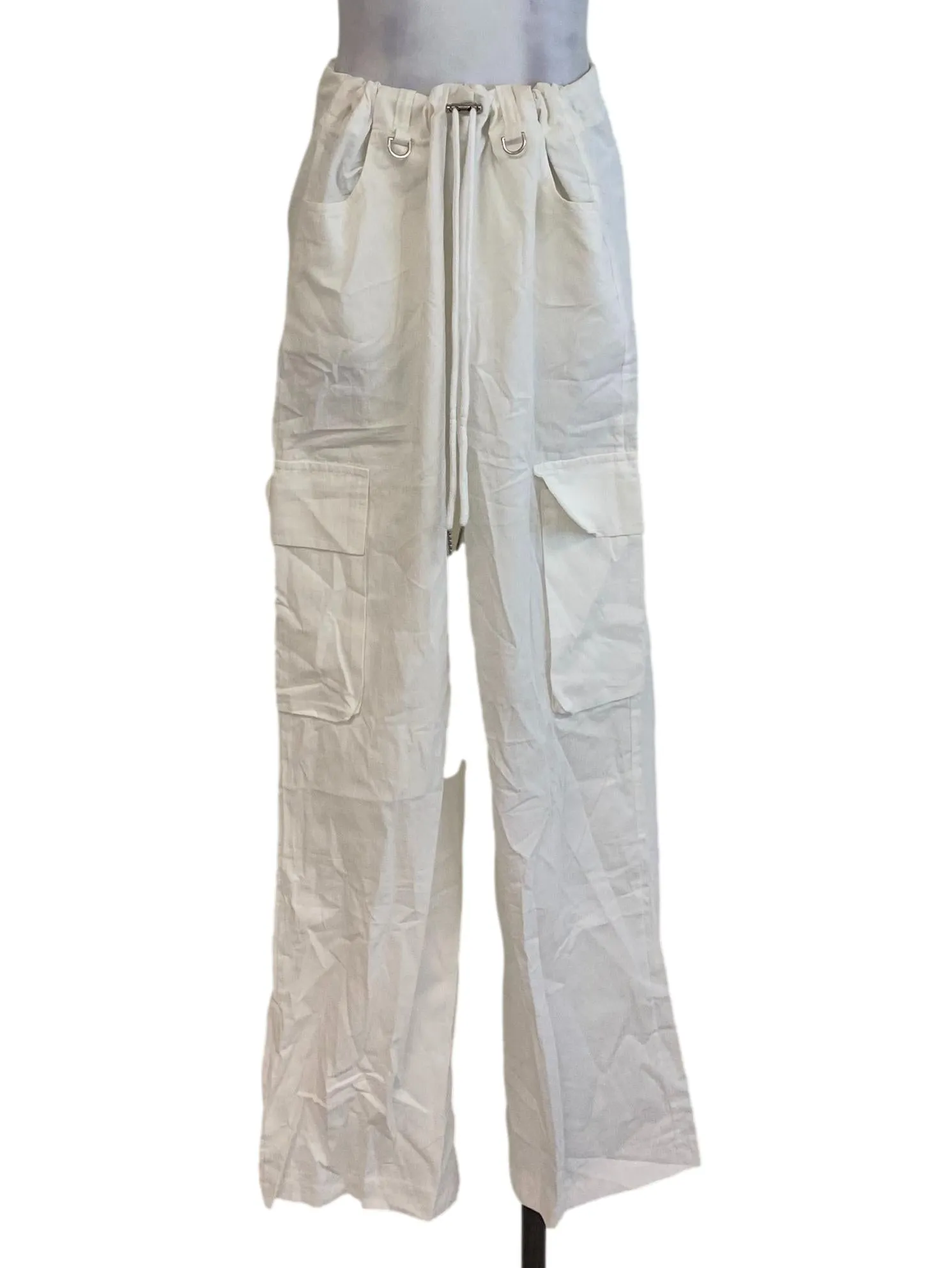 White Cargo Pants