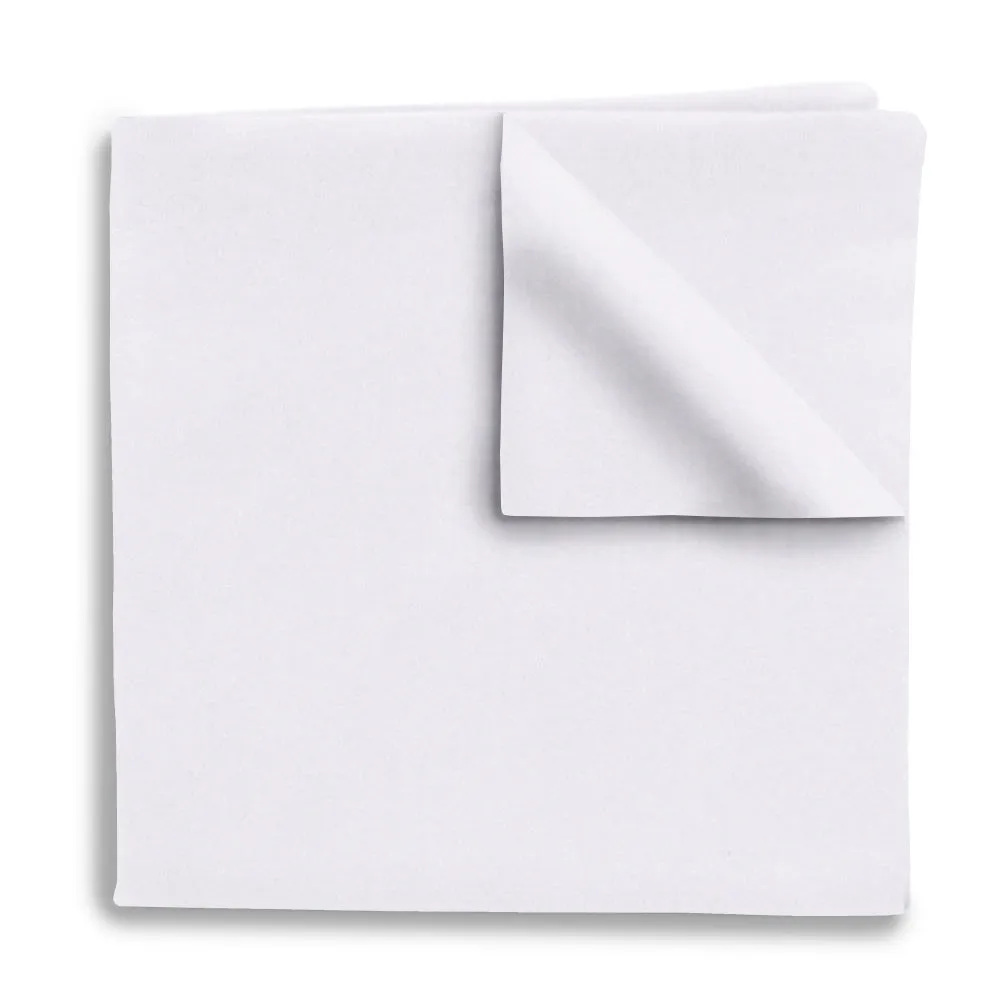 White Charmeuse - Pocket Squares