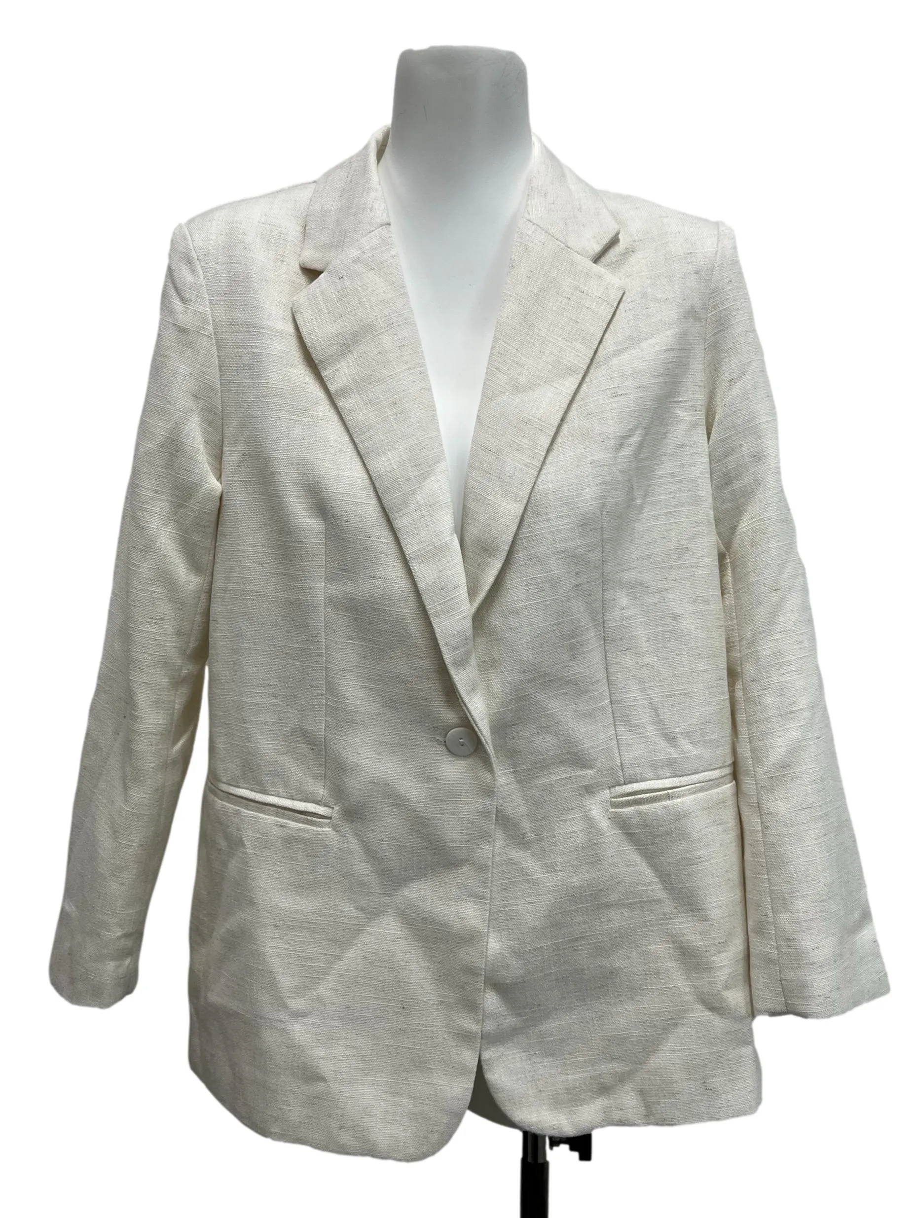 White Linen Blazer LB