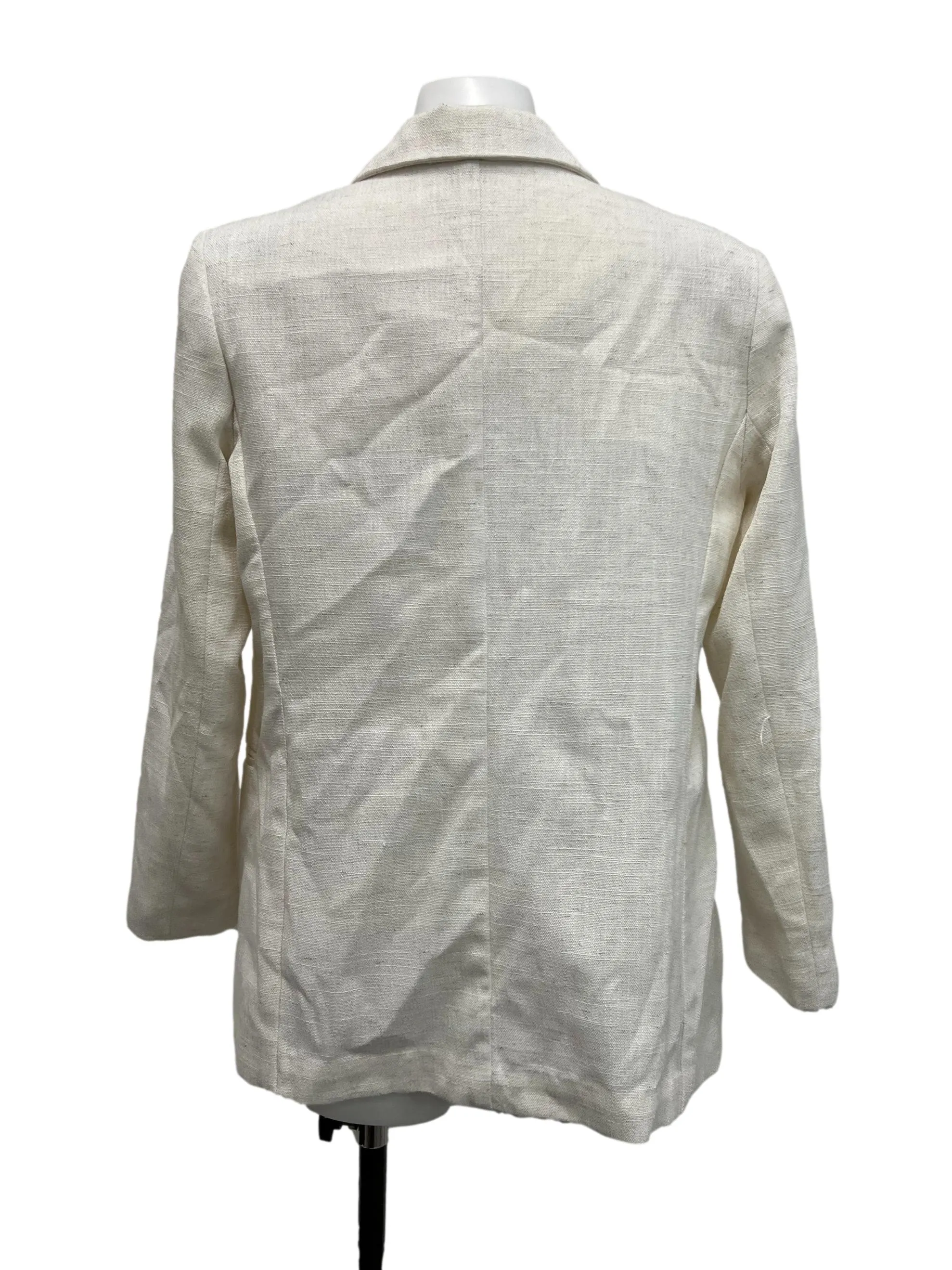 White Linen Blazer LB
