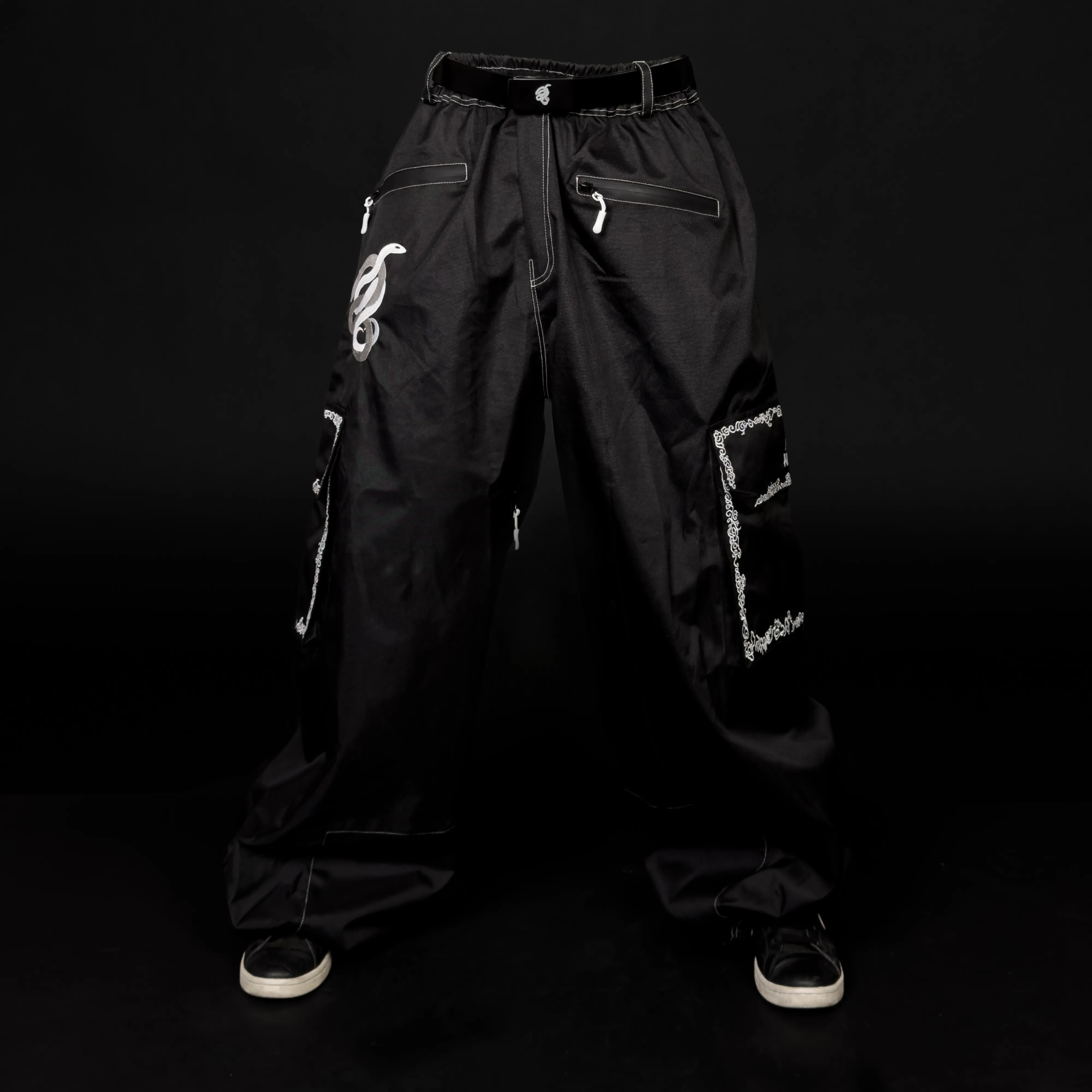 WHITE ON BLACK