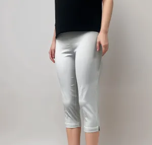 White Stretch Capri
