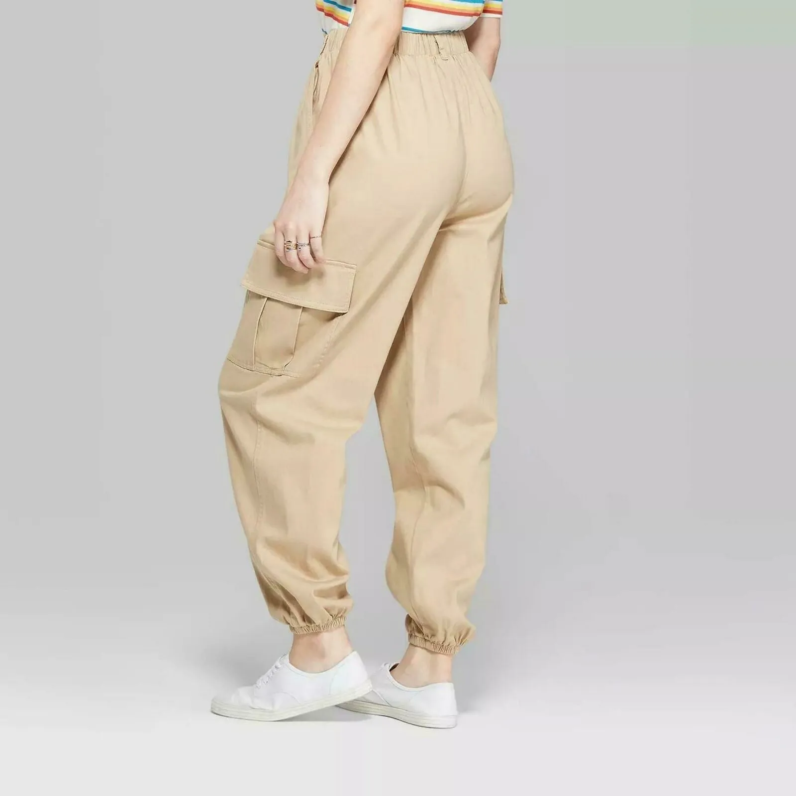 Wild Fable Women's High-Rise Baggy Cargo Pants