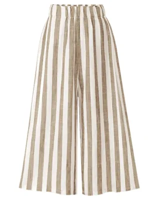 Women Wide Legs Pants High Waist Loose Skirt Plus Size