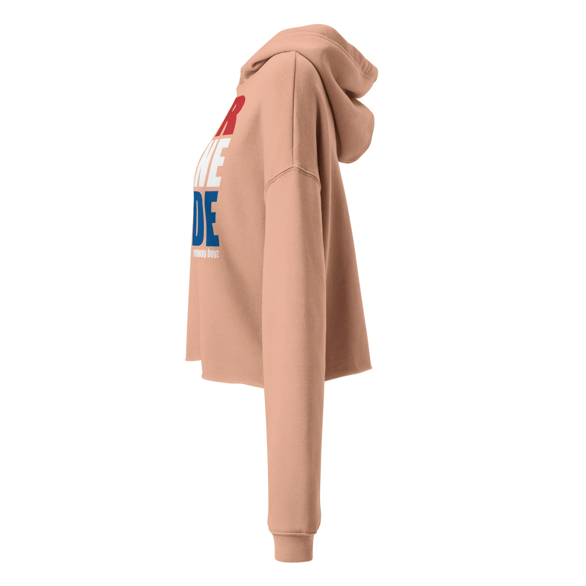 Women's Air Plane Mode Crop Hoodie