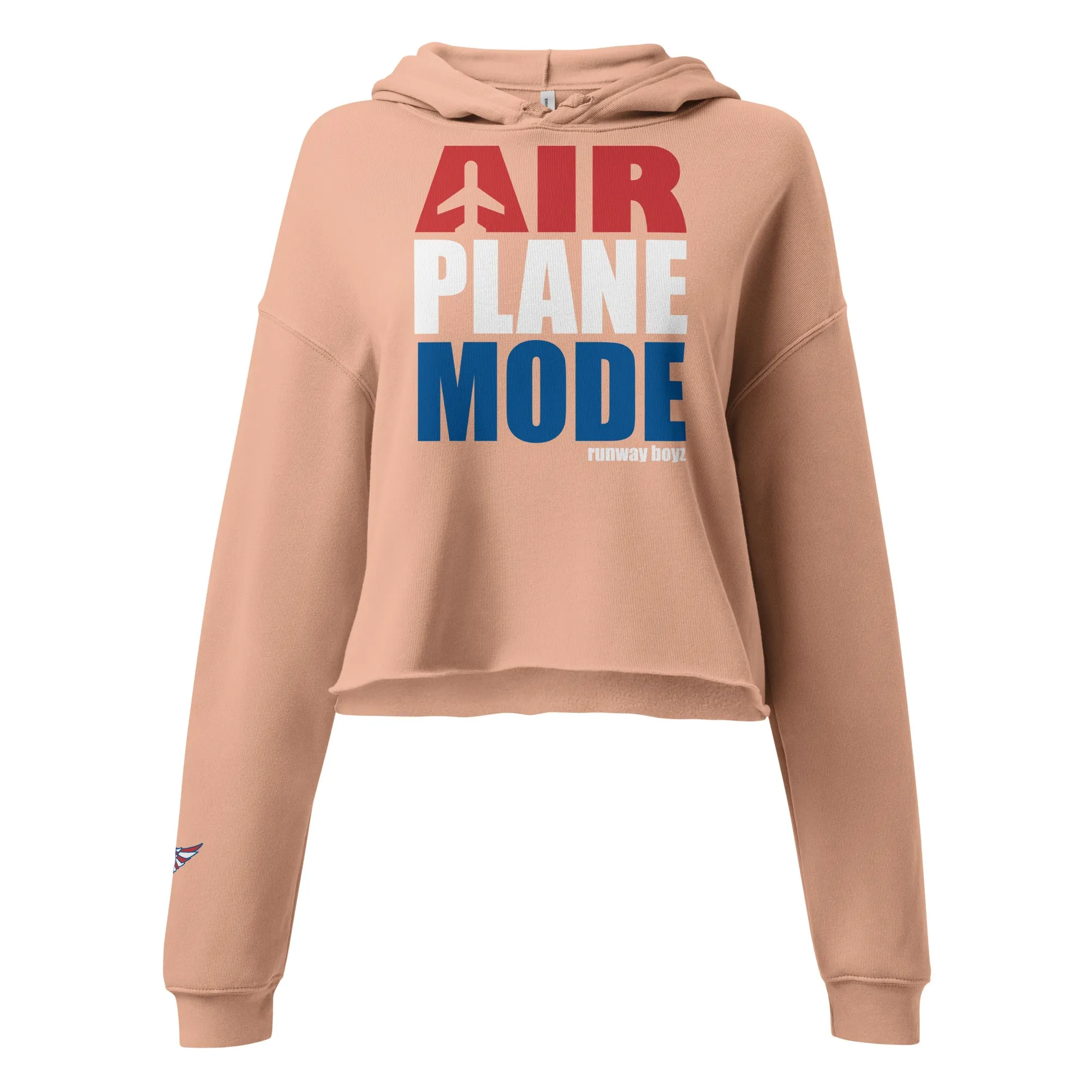 Women's Air Plane Mode Crop Hoodie