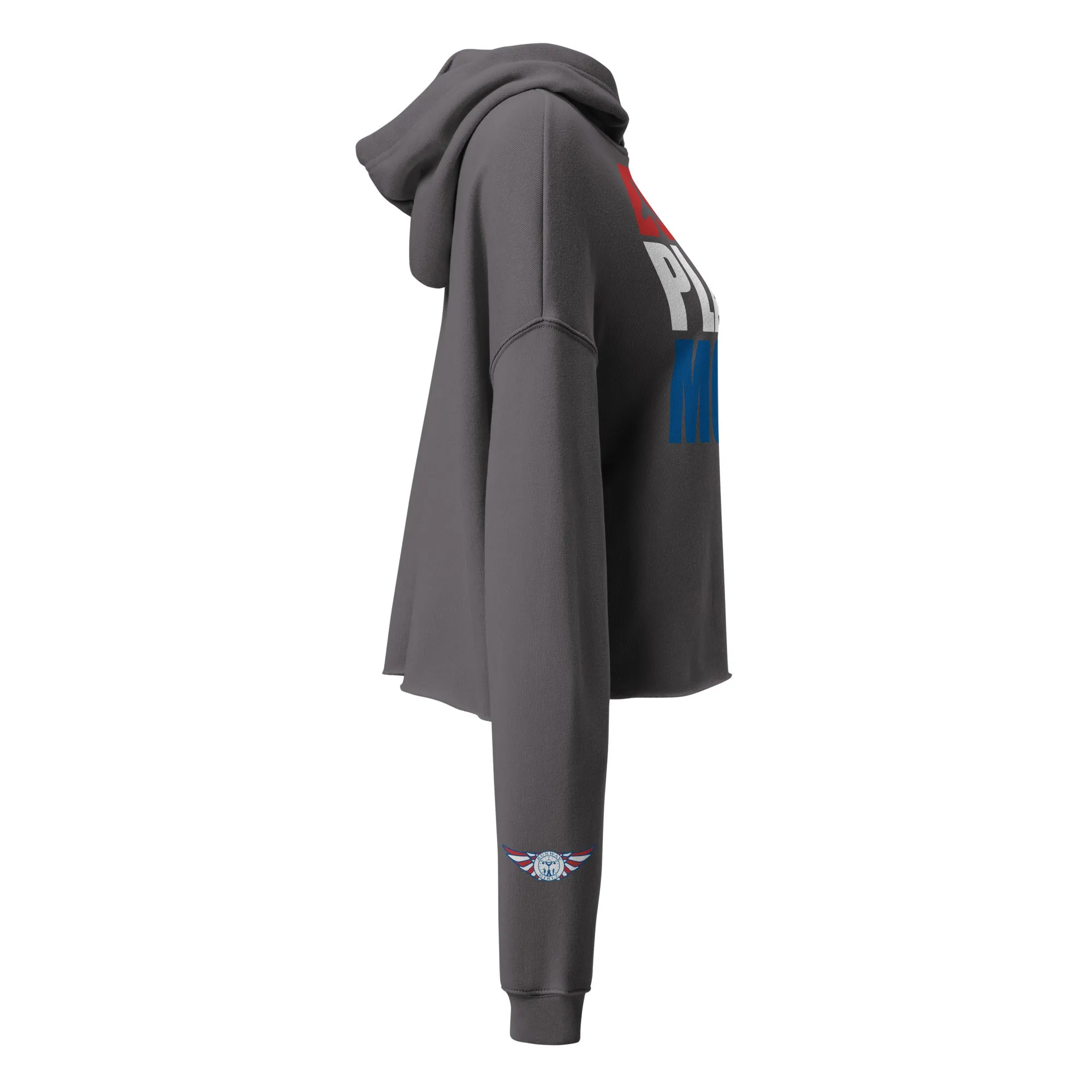 Women's Air Plane Mode Crop Hoodie