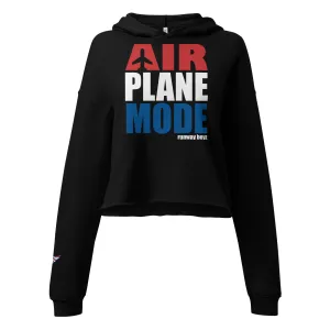 Women's Air Plane Mode Crop Hoodie