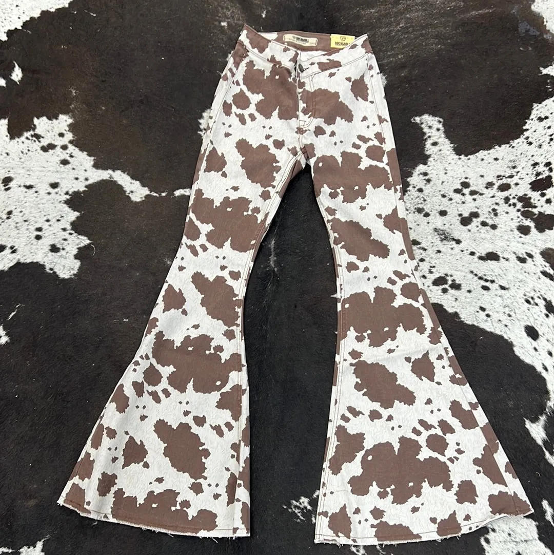 Women's Cow Print Rock & Roll Bell Bottoms