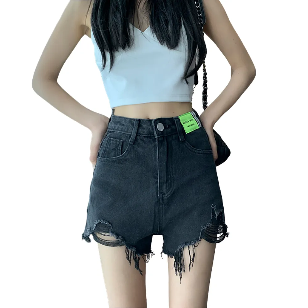 Women's High Waisted Solid Color Shorts