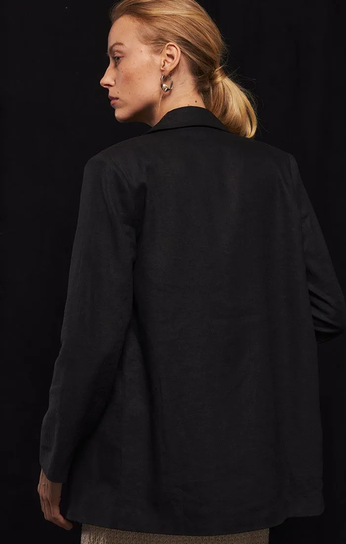 Women's Oversize Linen Blazer