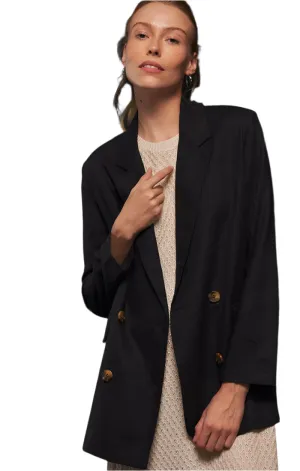 Women's Oversize Linen Blazer