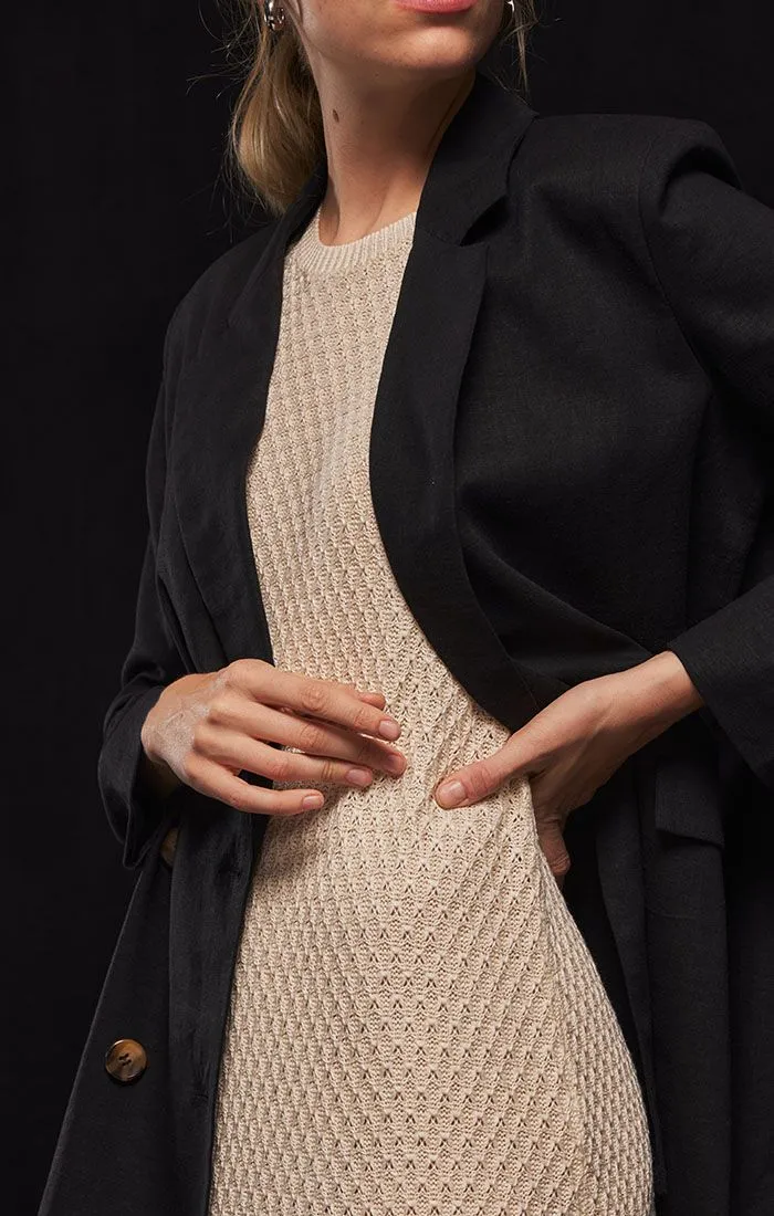 Women's Oversize Linen Blazer