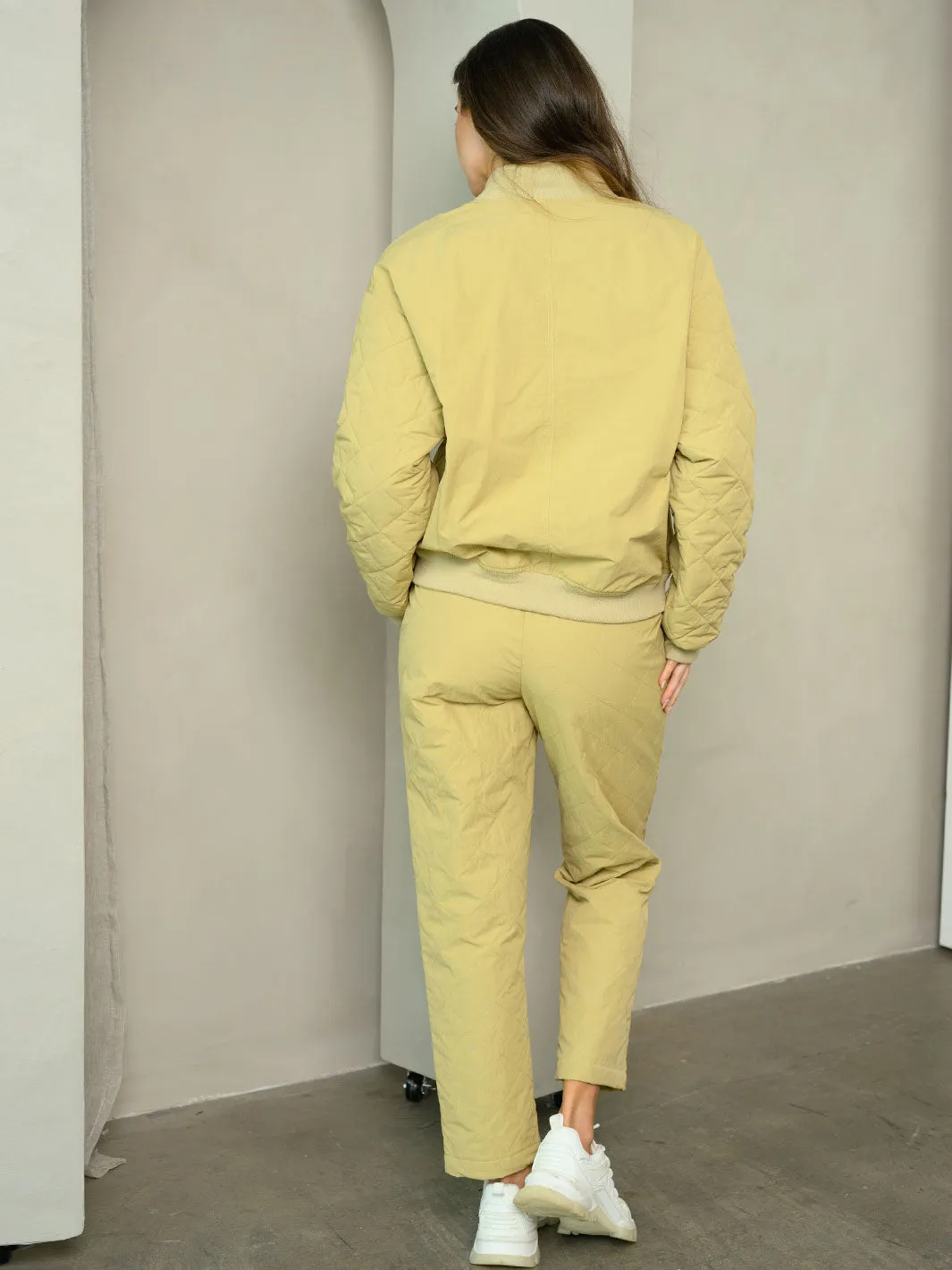 WOMEN'S QUILTED POCKETS PANTS