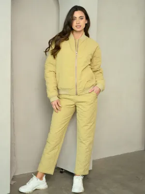 WOMEN'S QUILTED POCKETS PANTS