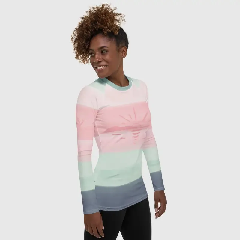 Women's Rash Guard Striped