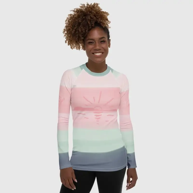 Women's Rash Guard Striped