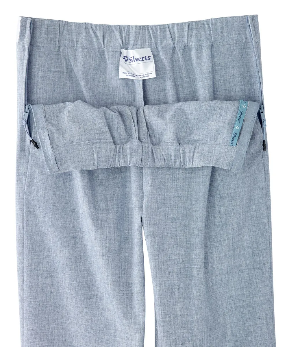 Women's Self Dressing Easy Zip Linen Capris