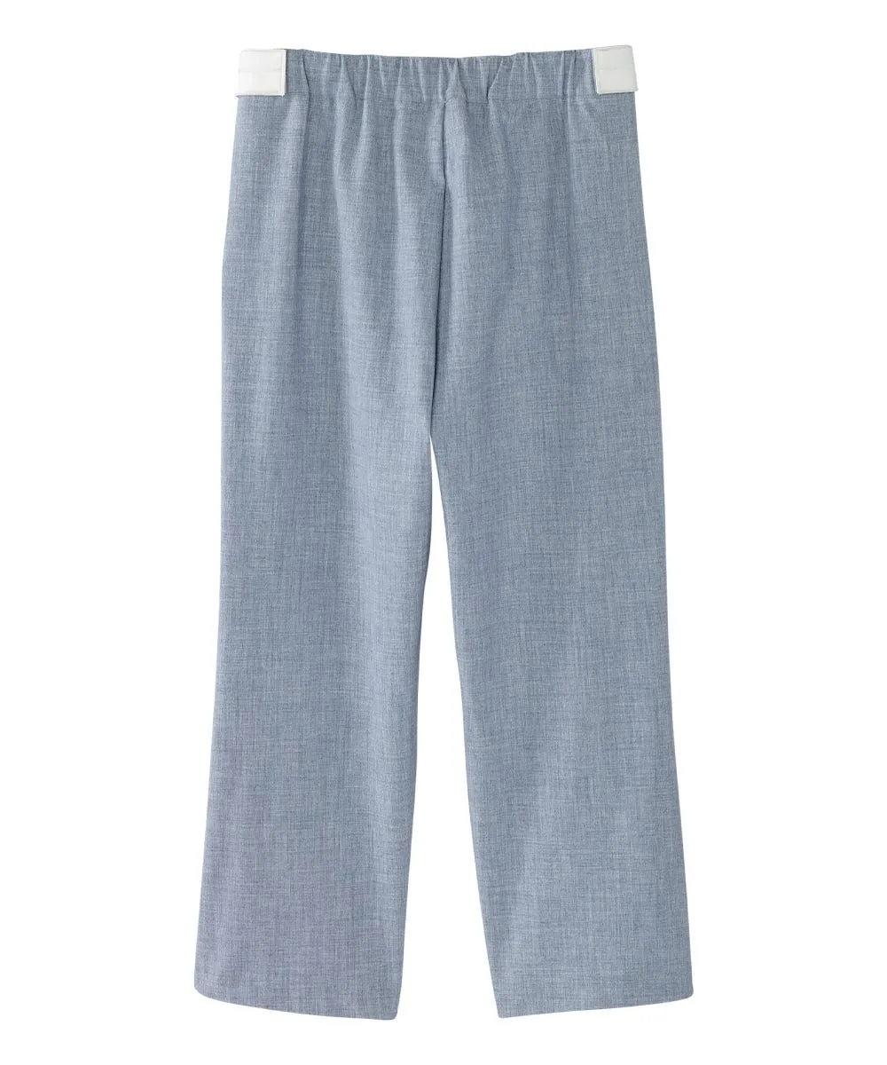 Women's Self Dressing Easy Zip Linen Capris