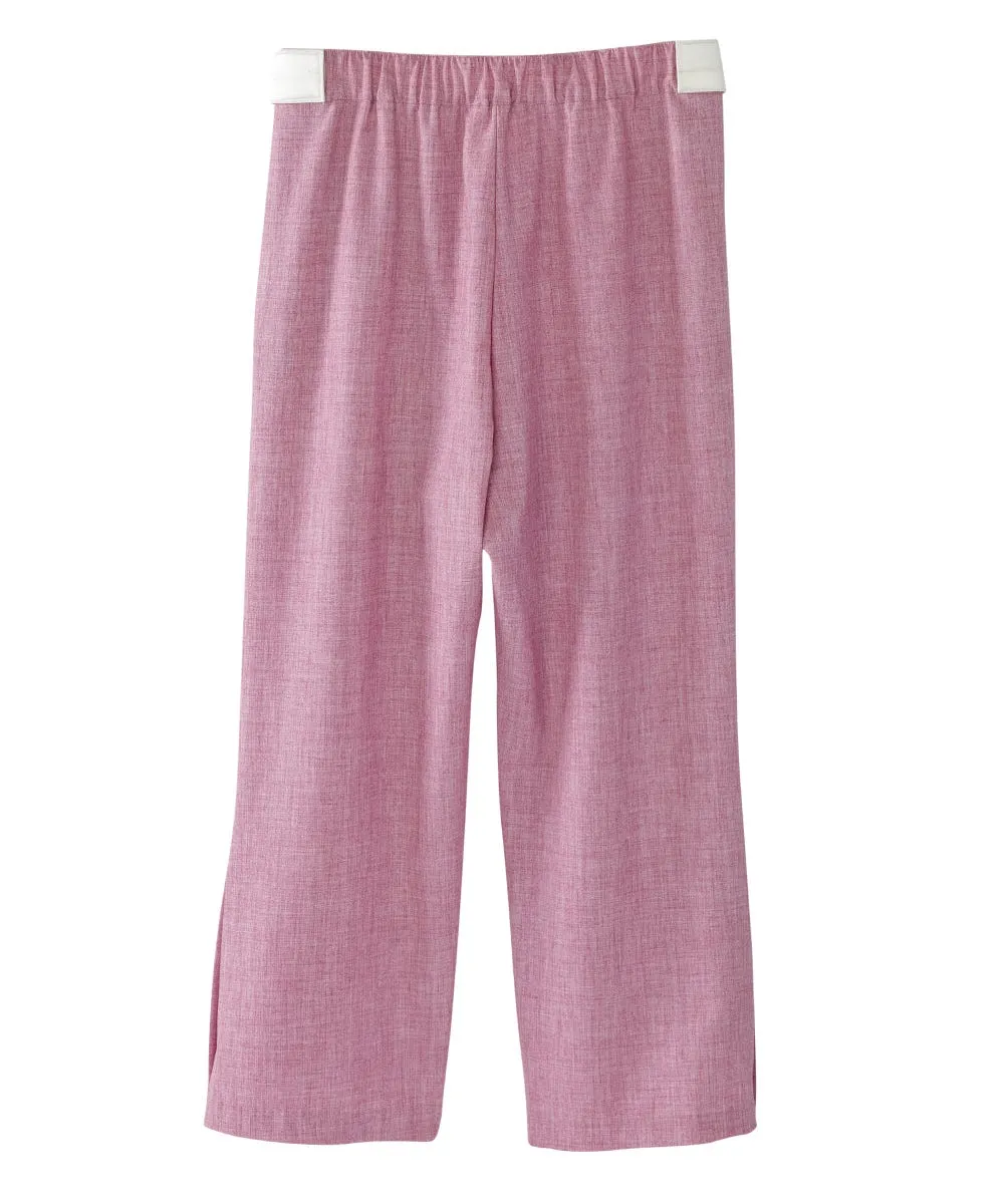 Women's Self Dressing Easy Zip Linen Capris