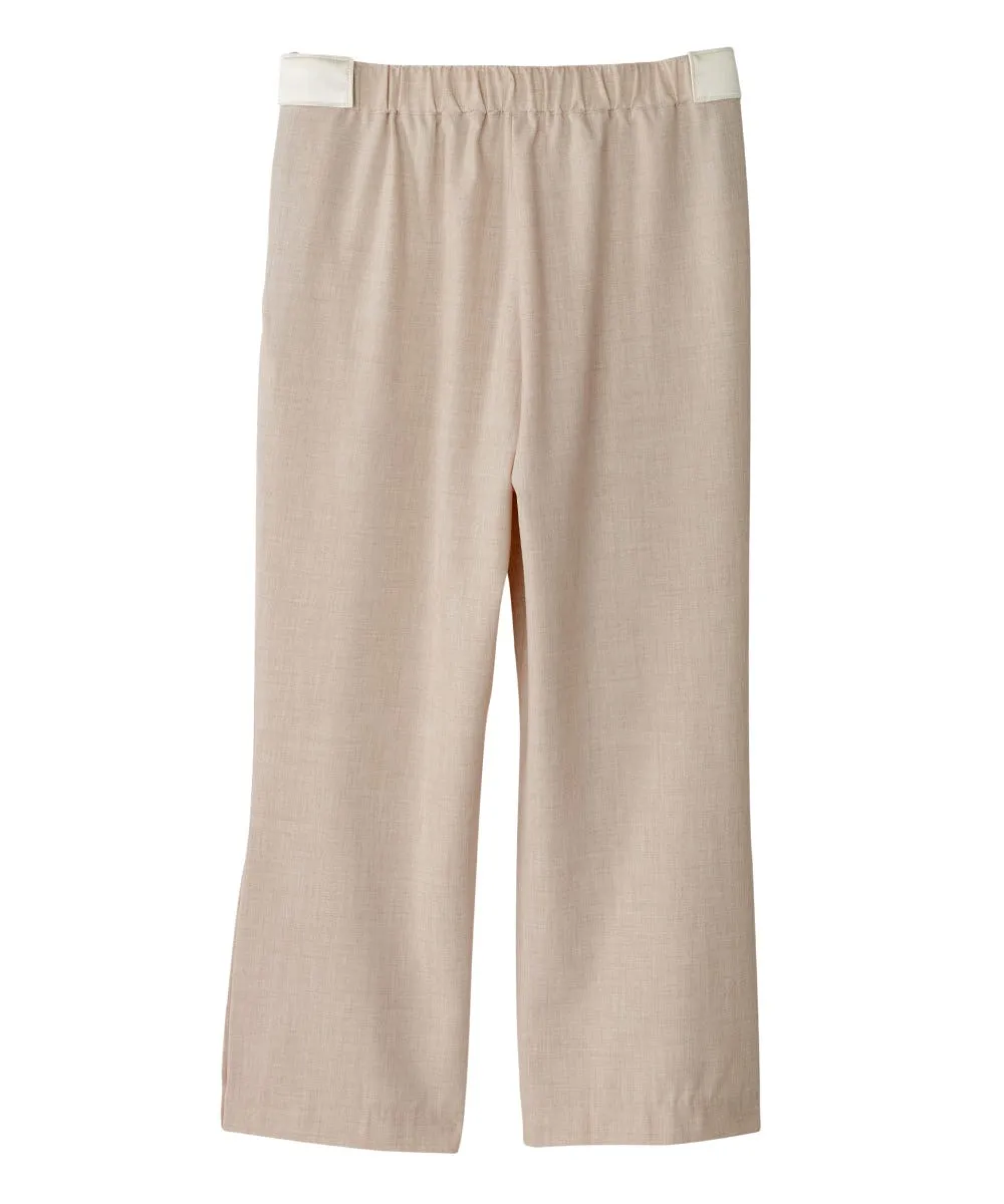 Women's Self Dressing Easy Zip Linen Capris