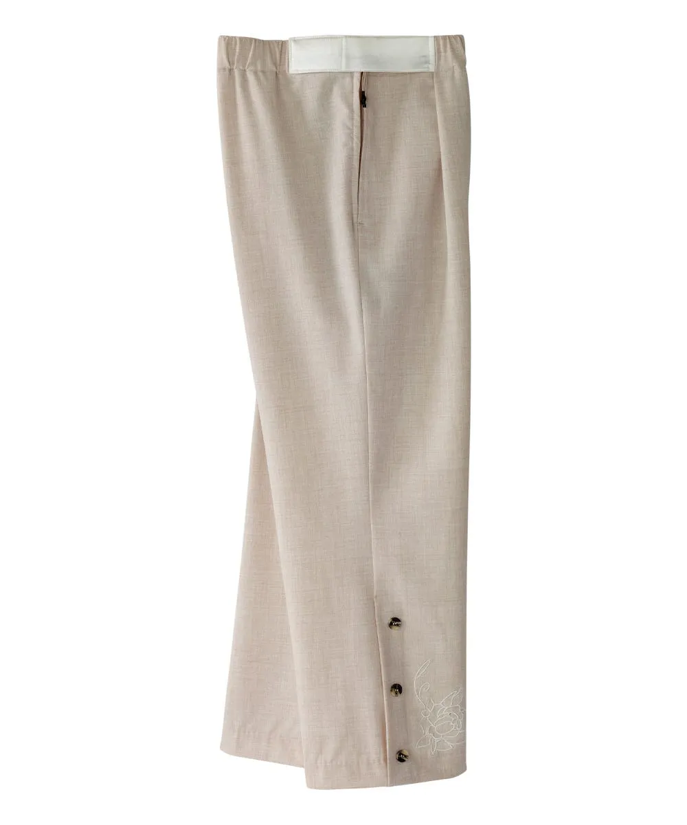 Women's Self Dressing Easy Zip Linen Capris