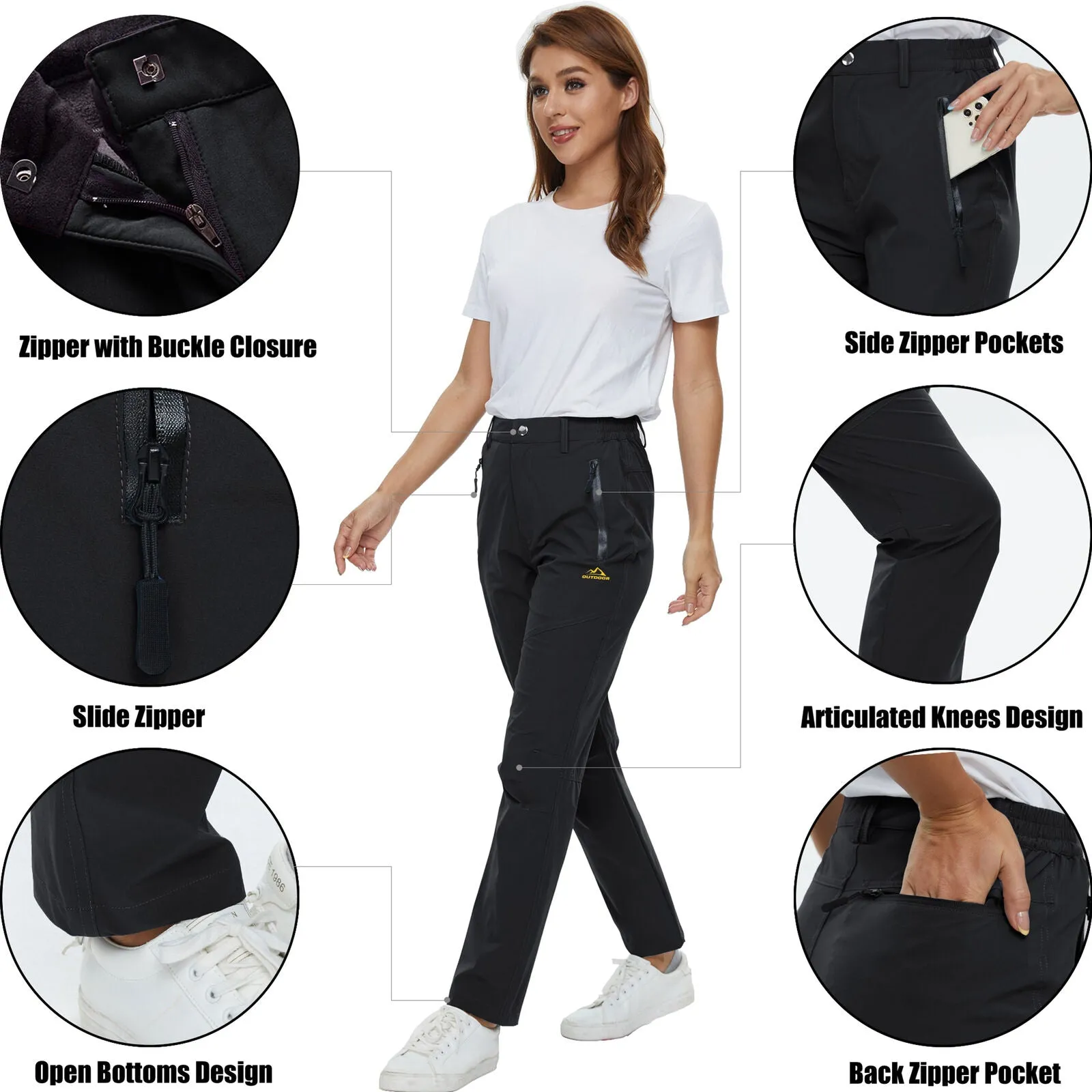 Women's Waterproof Fleece Pants