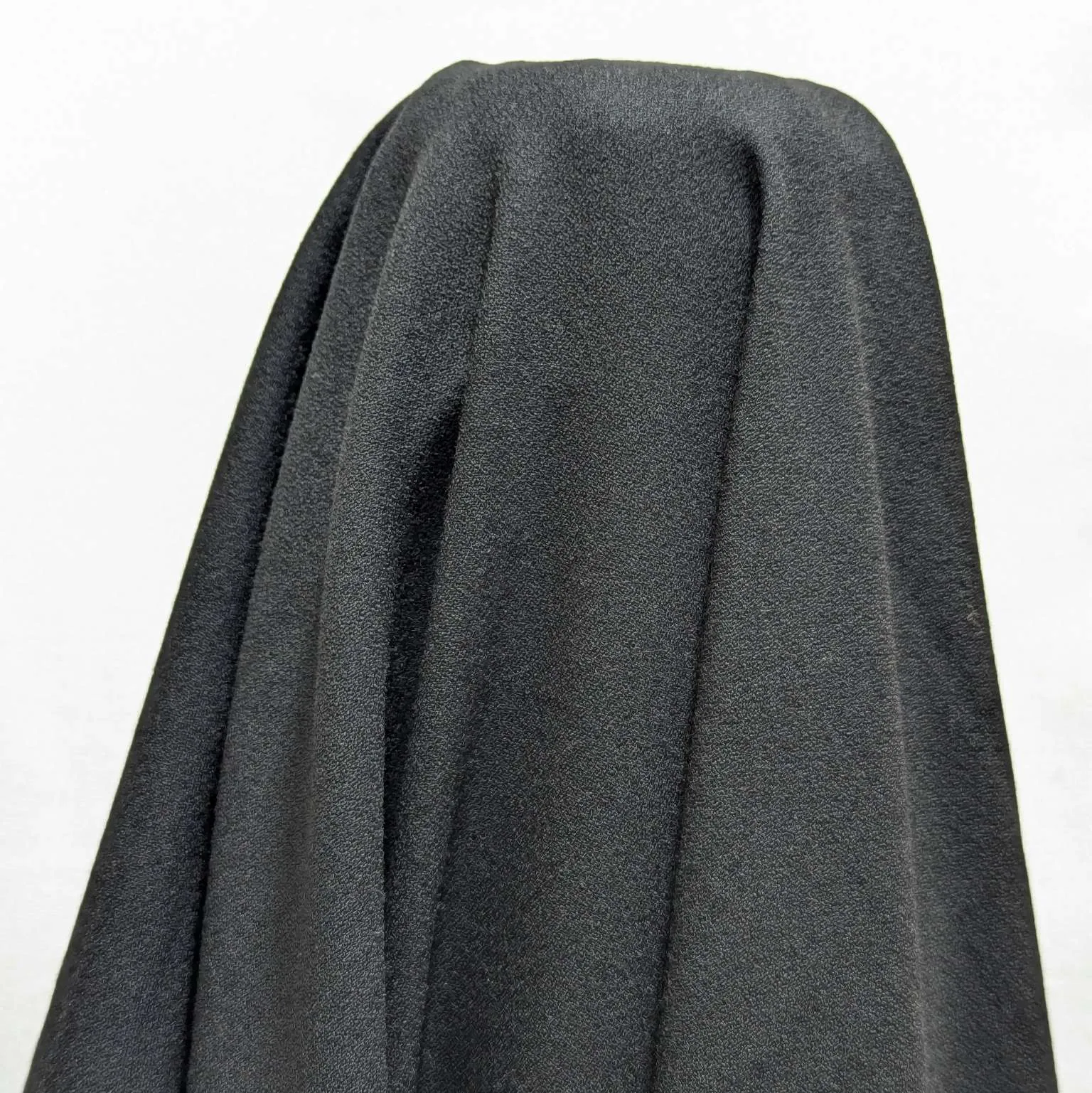 Wool, Black Crepe - 50cm remnant