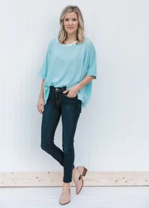 X Soft Blue Comfort Top