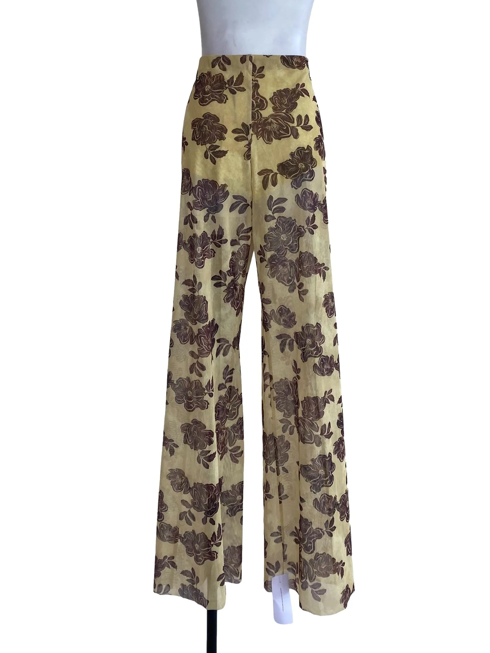 Yellow Floral Pants