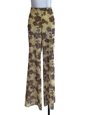 Yellow Floral Pants