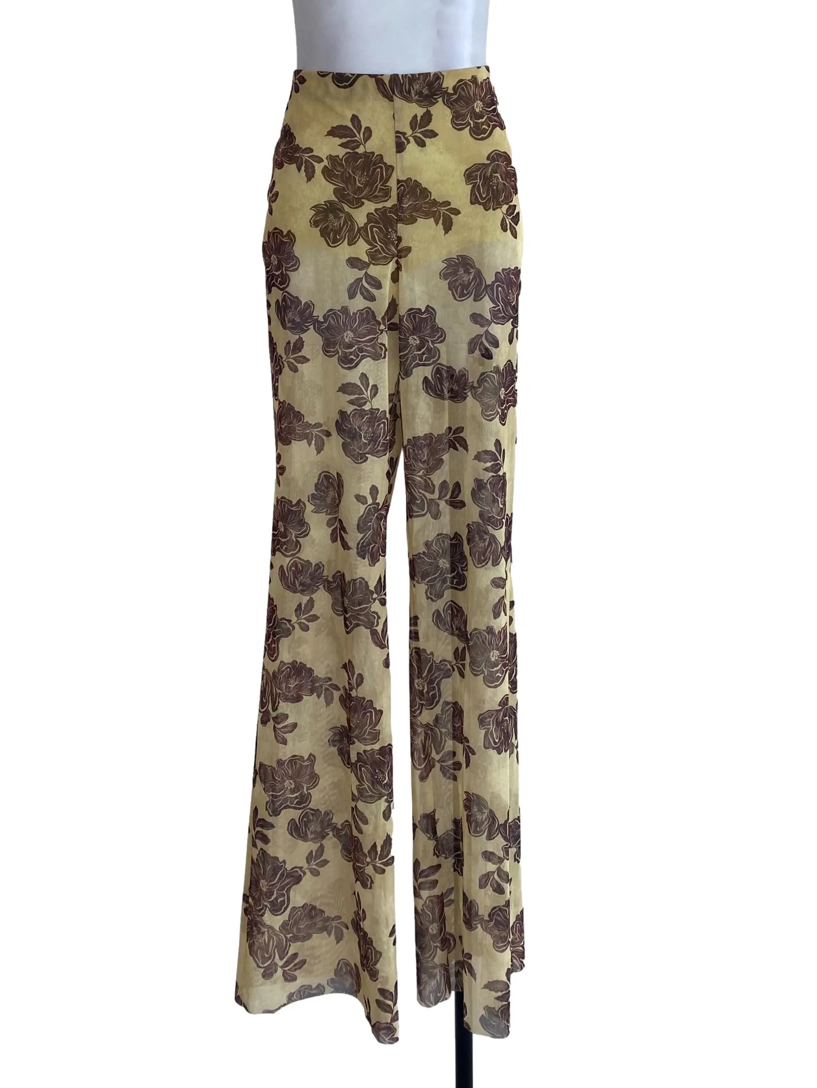Yellow Floral Pants
